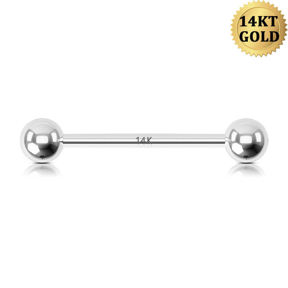 white gold nipple rings