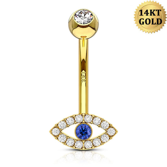 evil eye belly ring