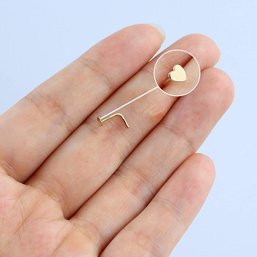 l shaped nose studs