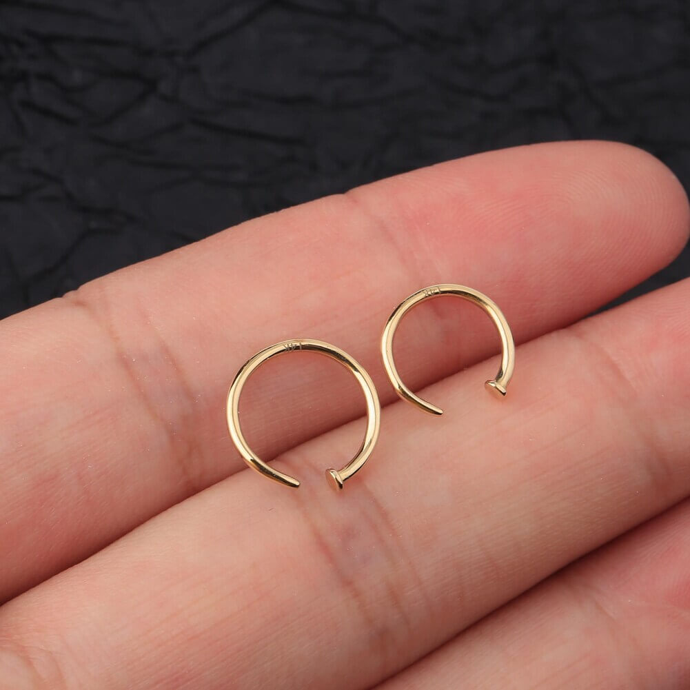 half hoop nose ring