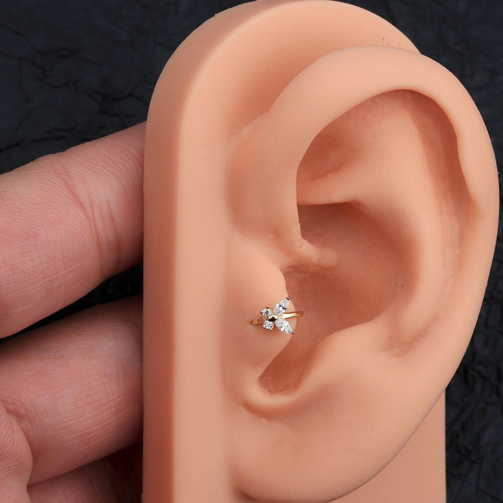 butterfly tragus earring