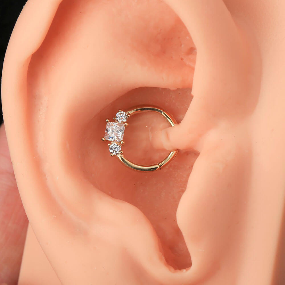 gold daith earring