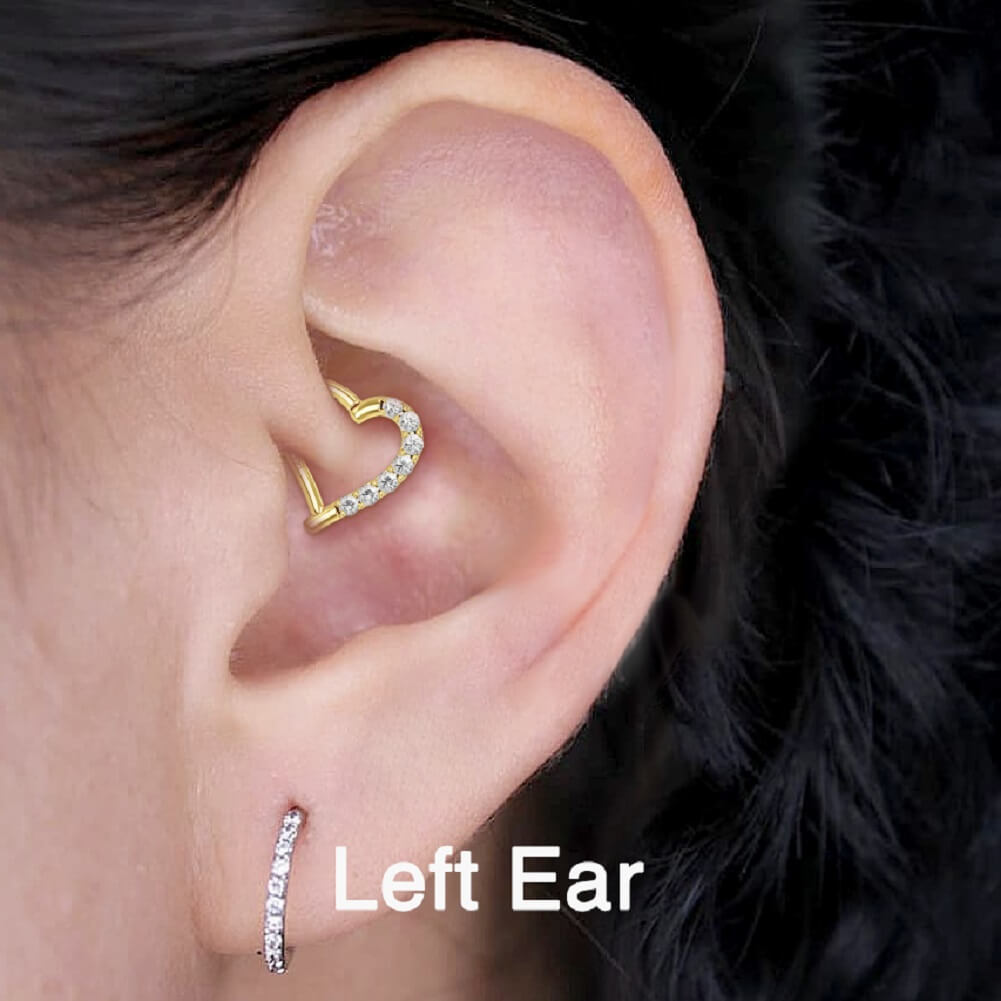 daith heart jewelry