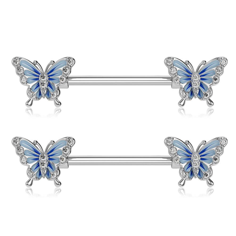 butterfly nipple jewelry