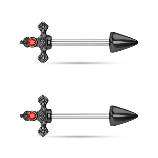 sword dagger nipple barbell