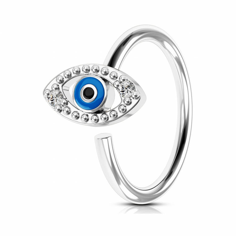 evil eye nose ring