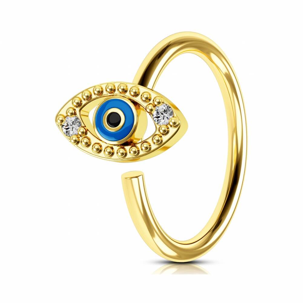 evil eye nose ring