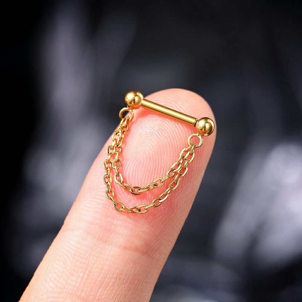 threadless chain septum ring