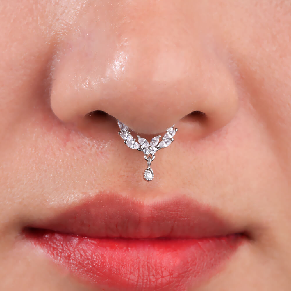 butterfly septum piercing ring