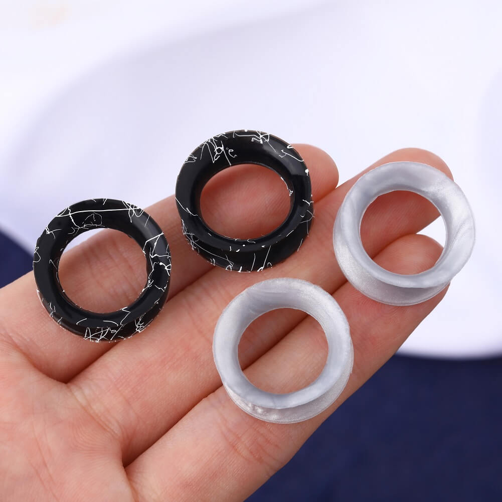 black silicone tunnels