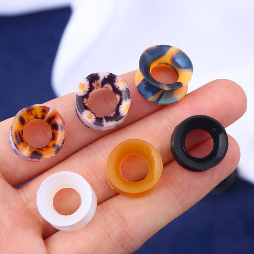 flower silicone gauges 