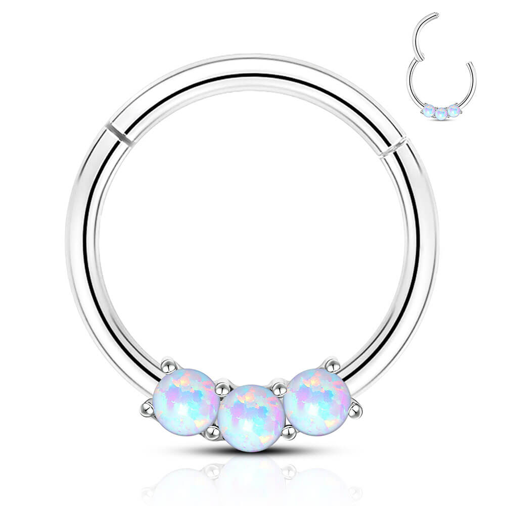 opal septum ring