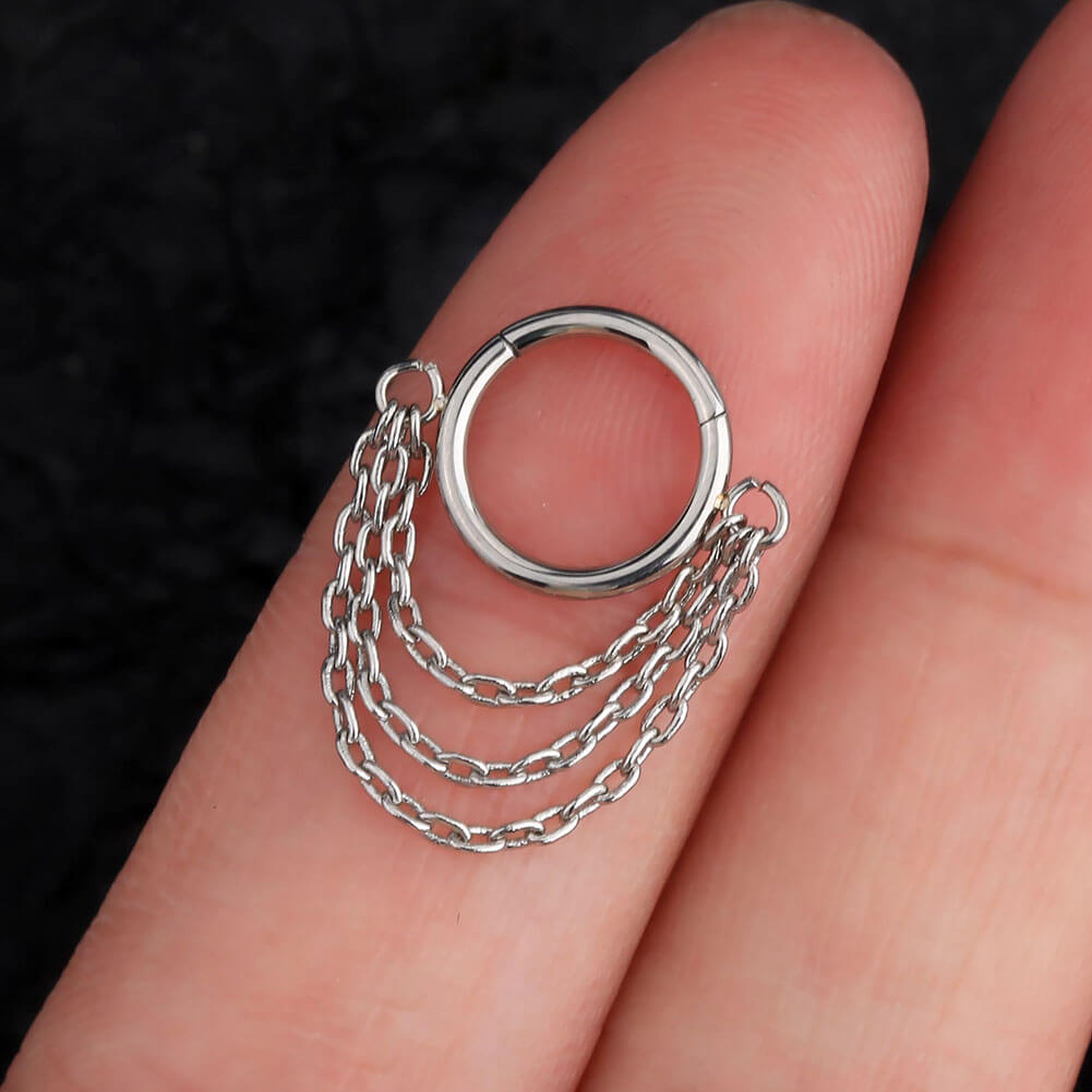 septum piercing chain oufer body jewelry