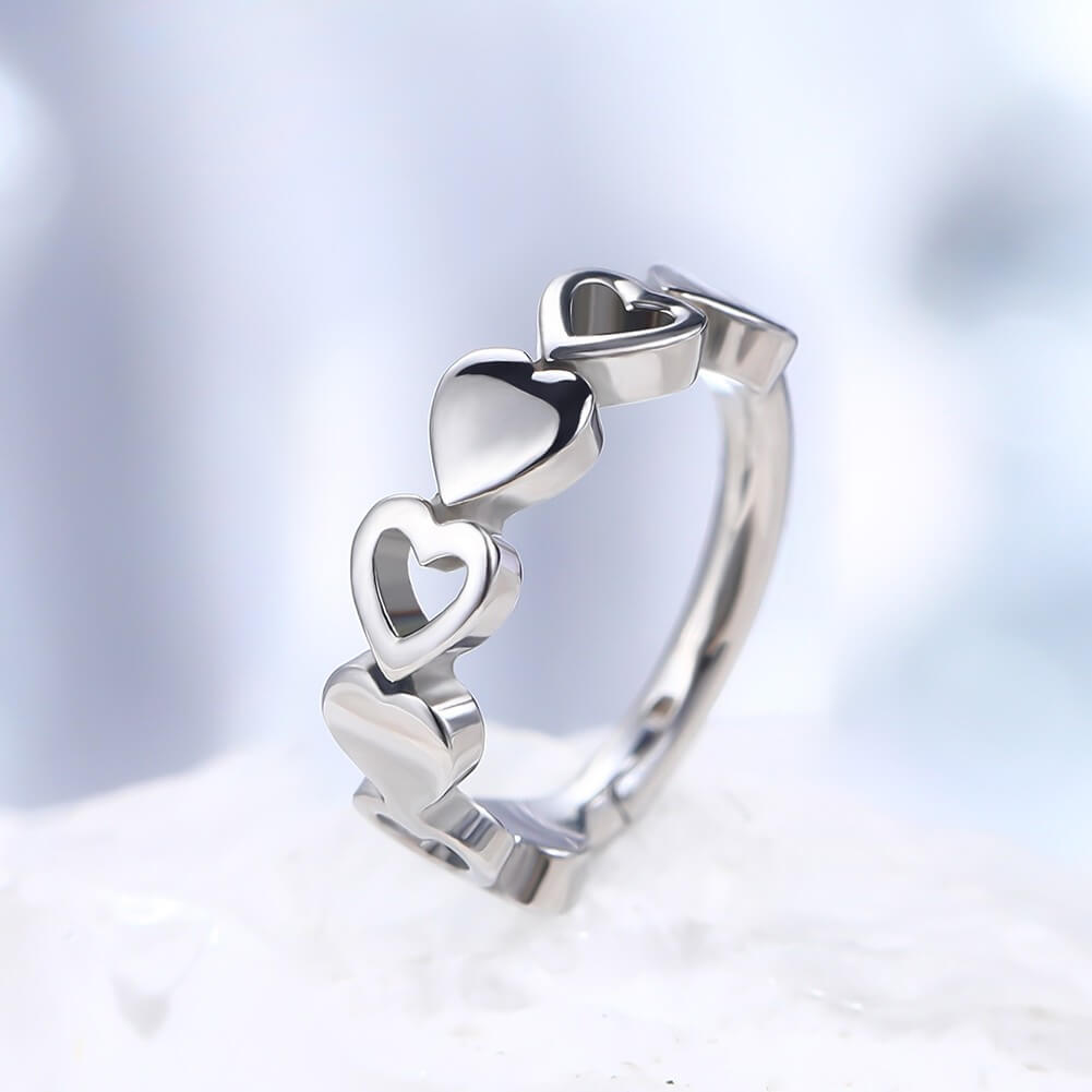 oufer heart cartilage earring