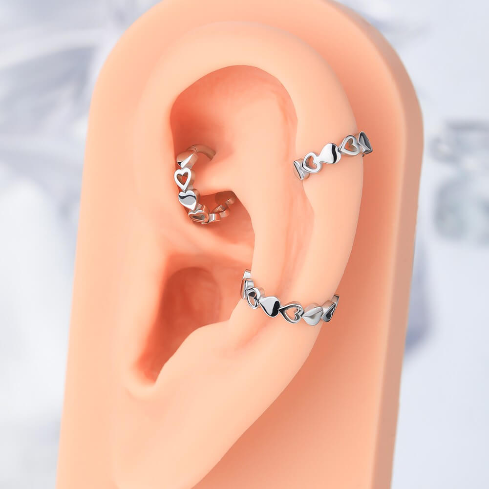 heart cartilage piercing