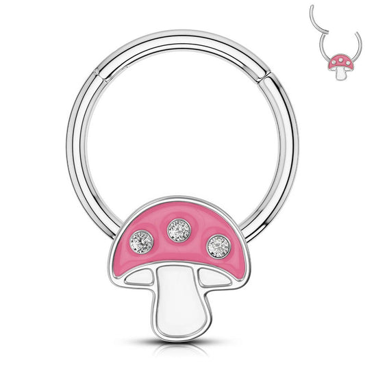 pink mushroom septum ring