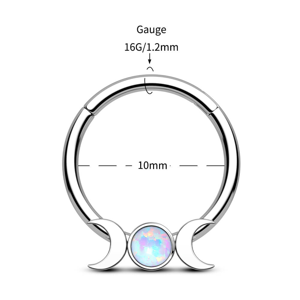 10mm moon phase septum ring