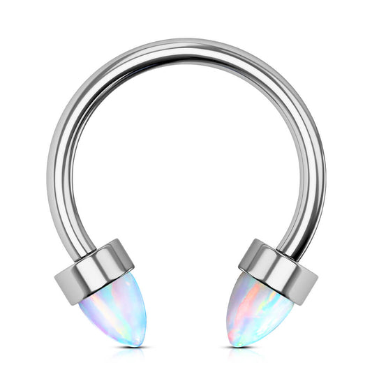 internally threaded septum jewelry