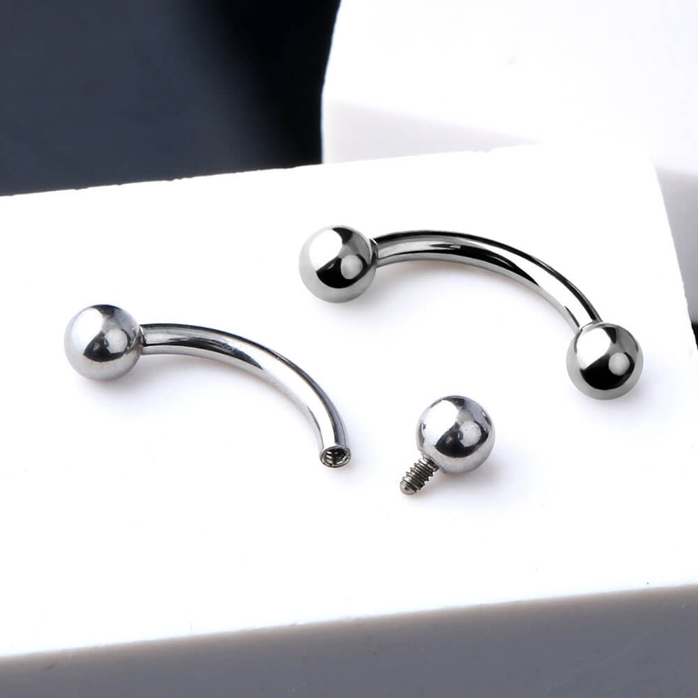 titanium eyebrow jewelry