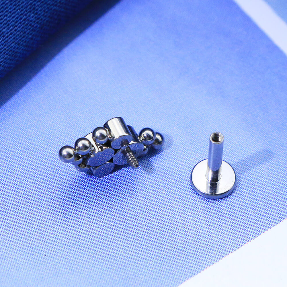 internally threaded earring stud