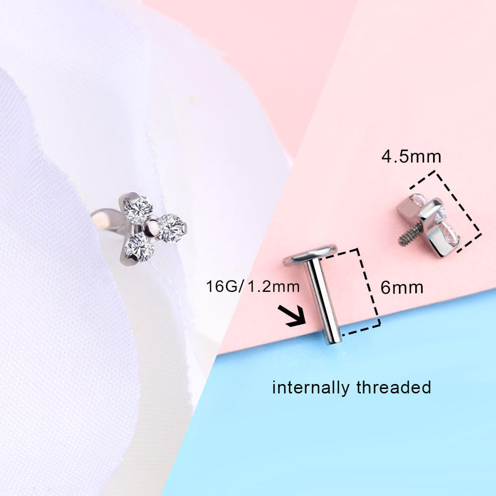 16g cartilage stud earrings