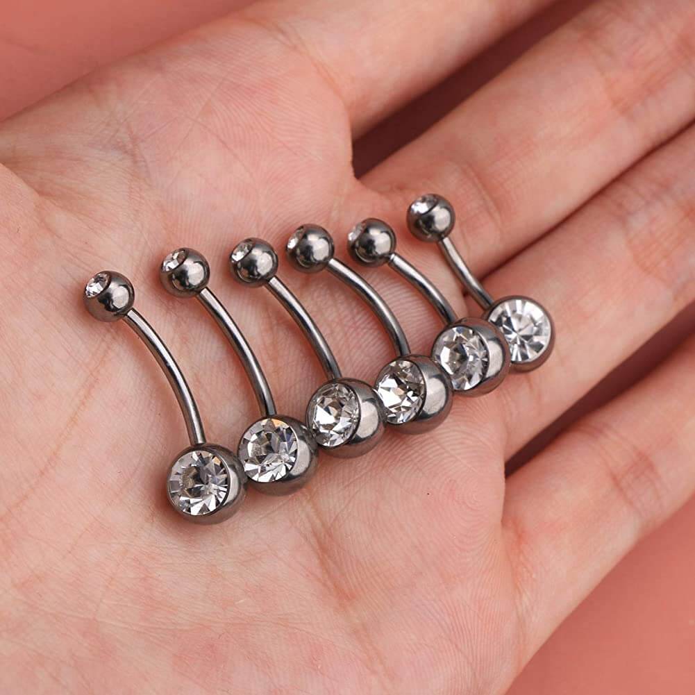 titanium belly rings 