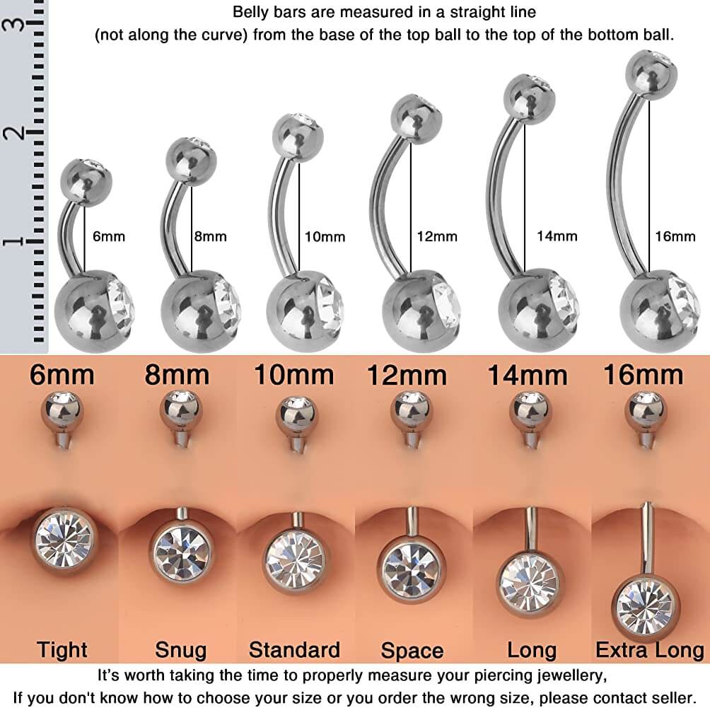 titanium belly rings