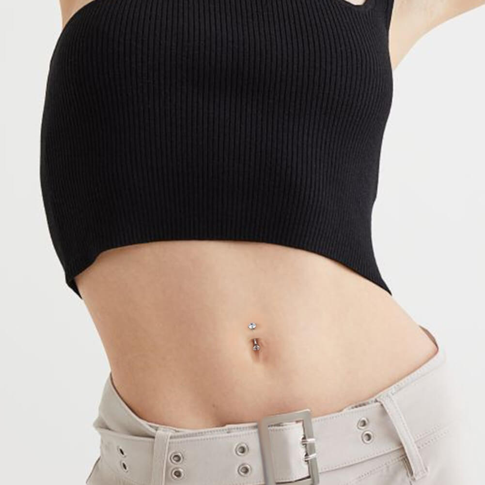 titanium belly piercings