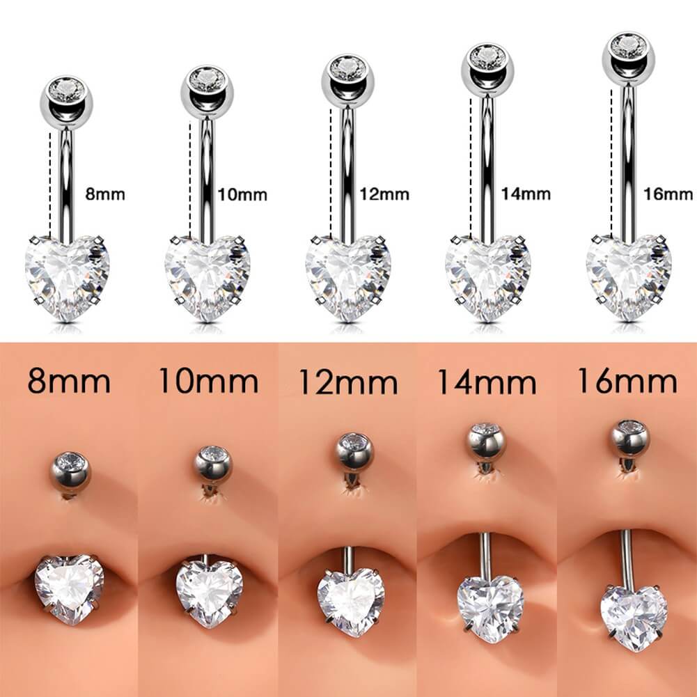 16mm belly button ring 