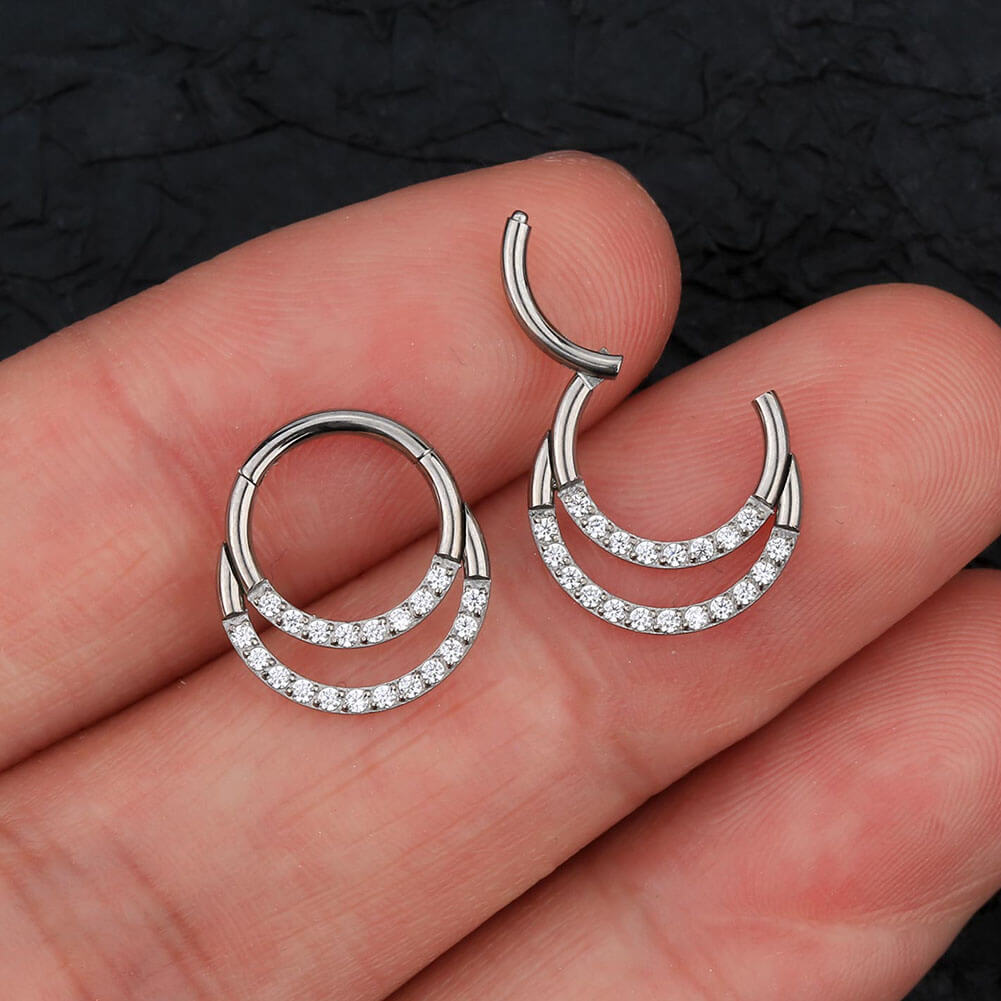 oufer double septum ring