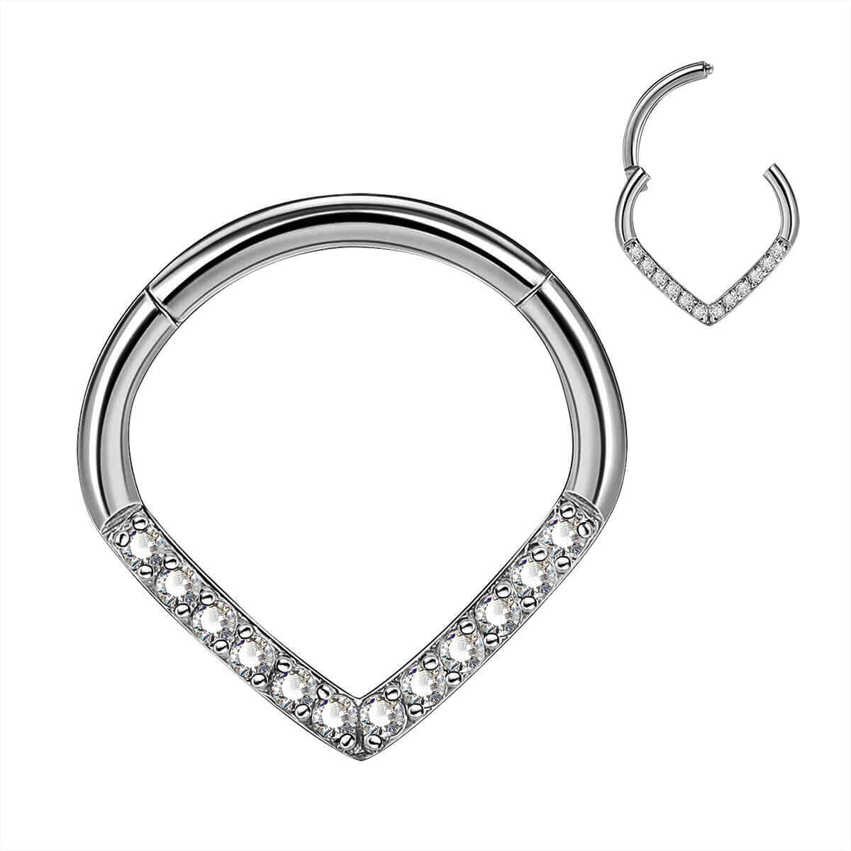 titanium septum jewelry