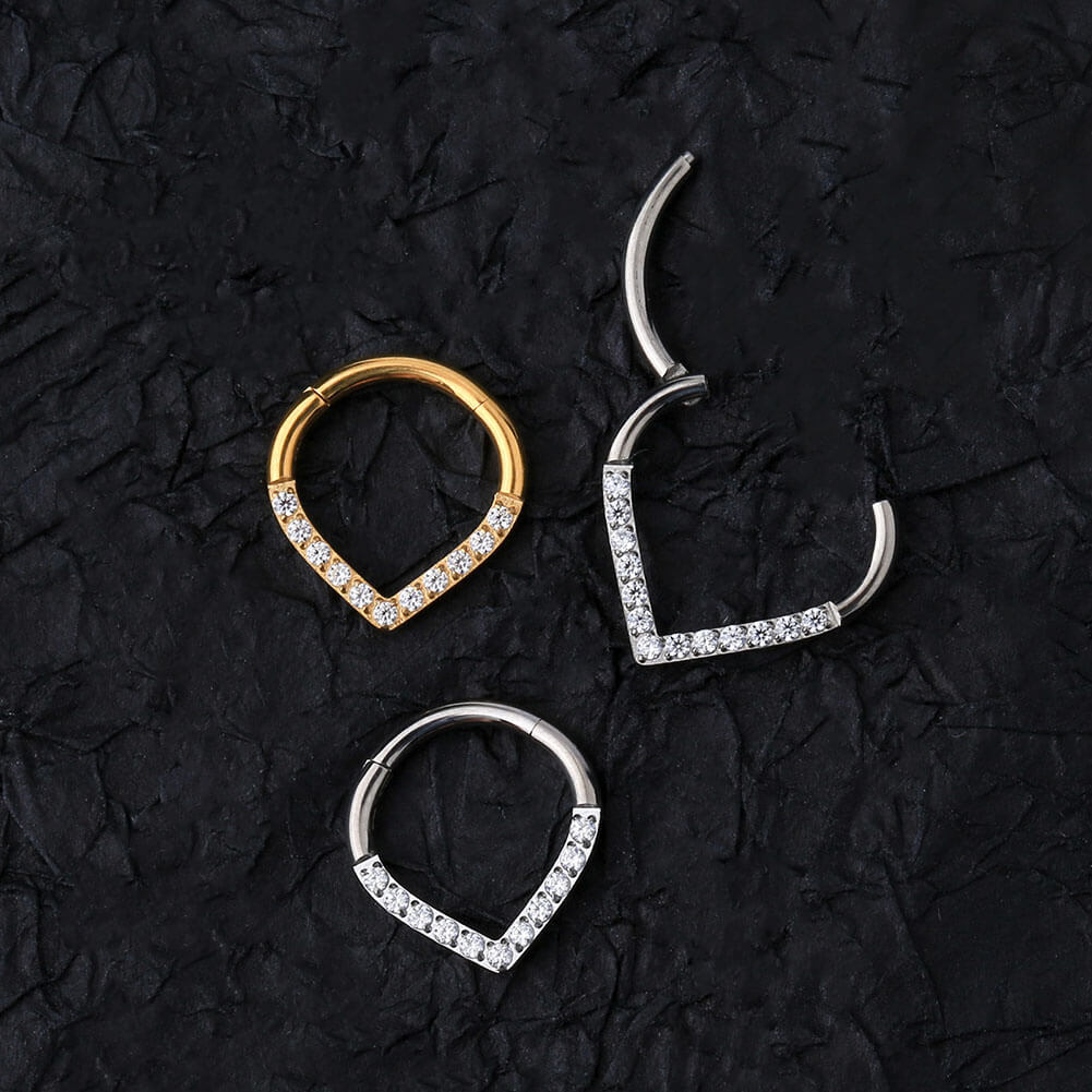 titanium septum jewelry