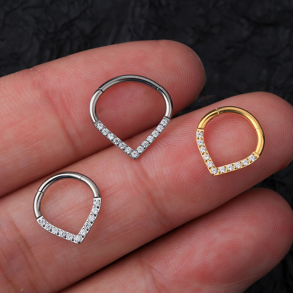 16g titanium septum ring