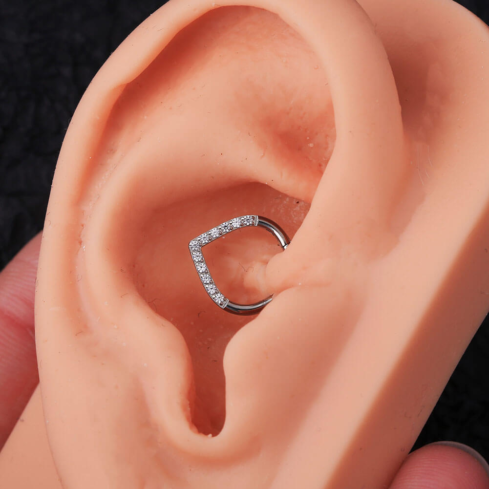 steel daith piercing jewelry