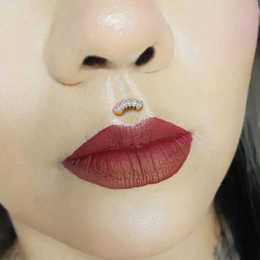 titanium lip stud jewelry 