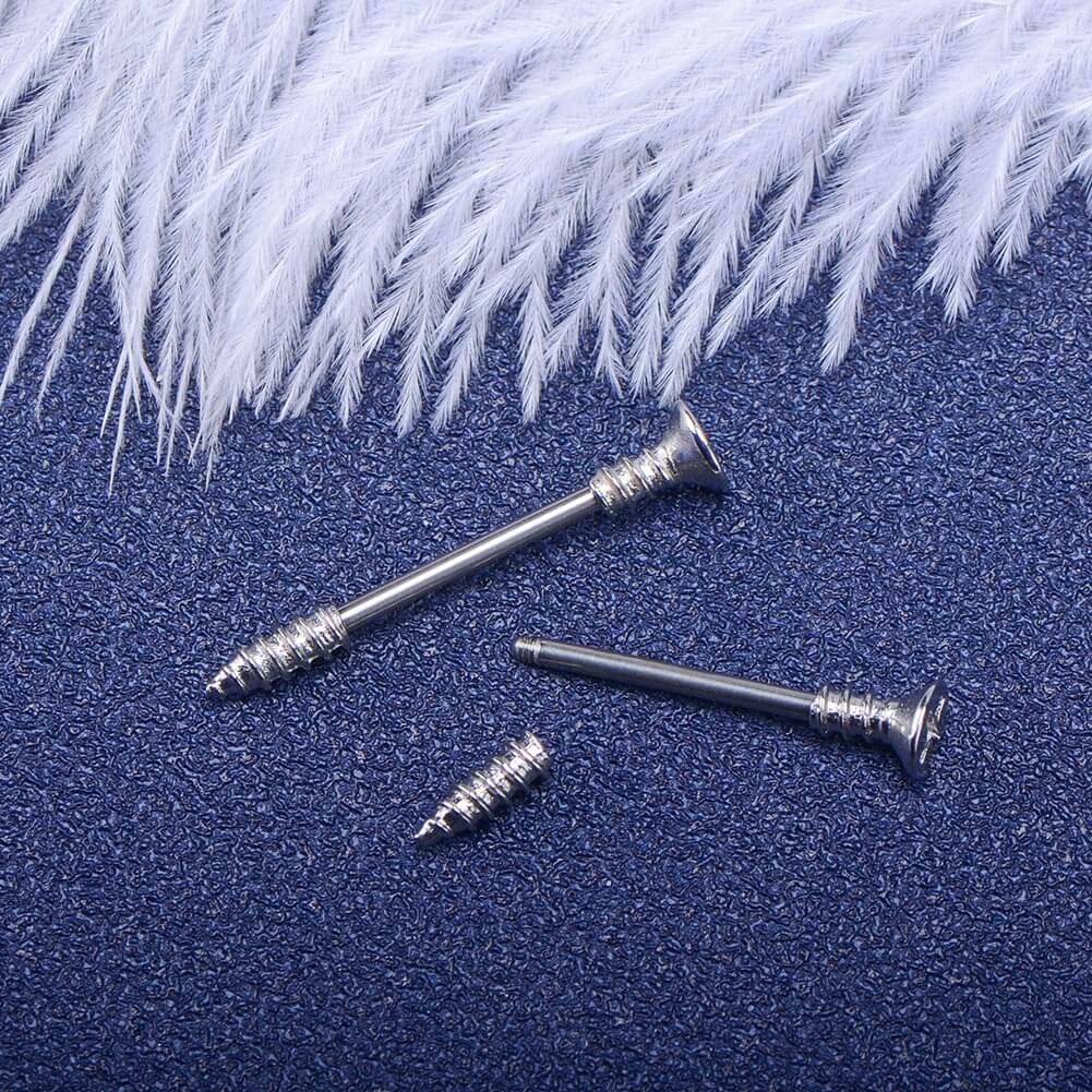 Screw  Nipple barbell jewelry - OUFER BODY JEWELRY 