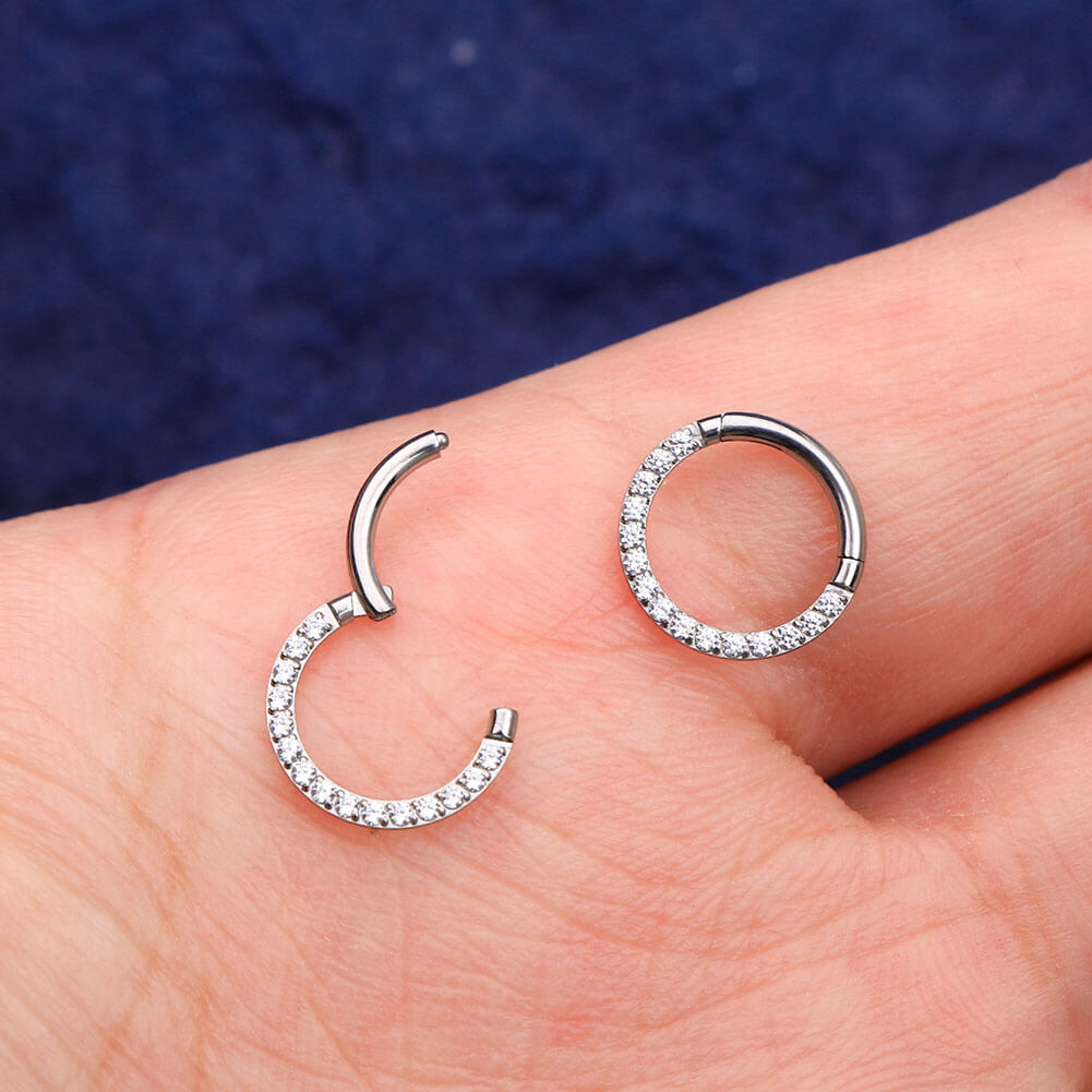 titanium daith earring - oufer body jewelry