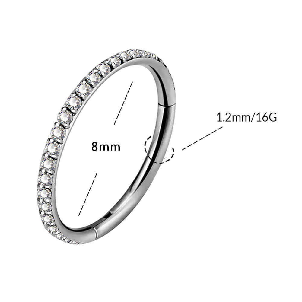 8mm cartilage hoop - OUFER BODY JEWELRY 