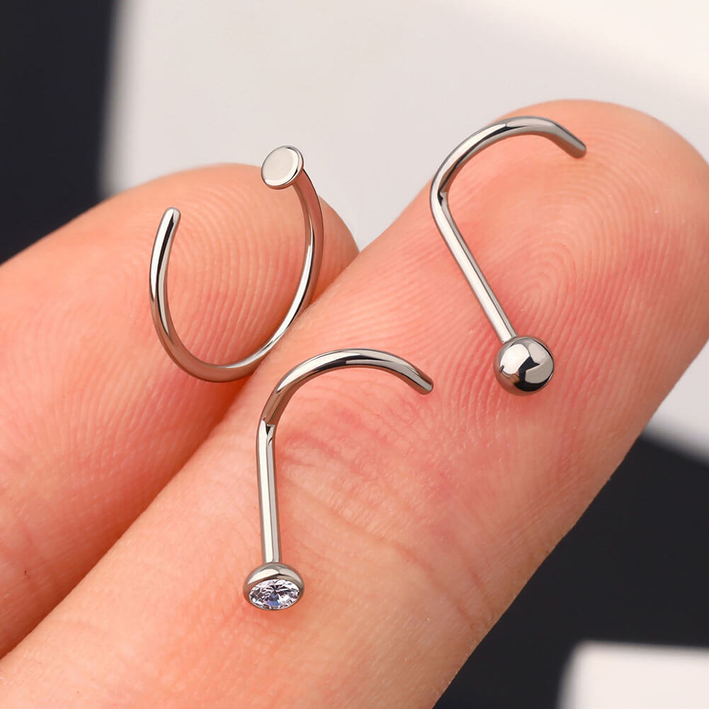 titanium nose rings 